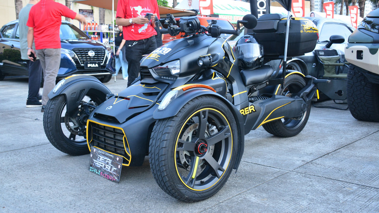 A black Can-Am Ryker